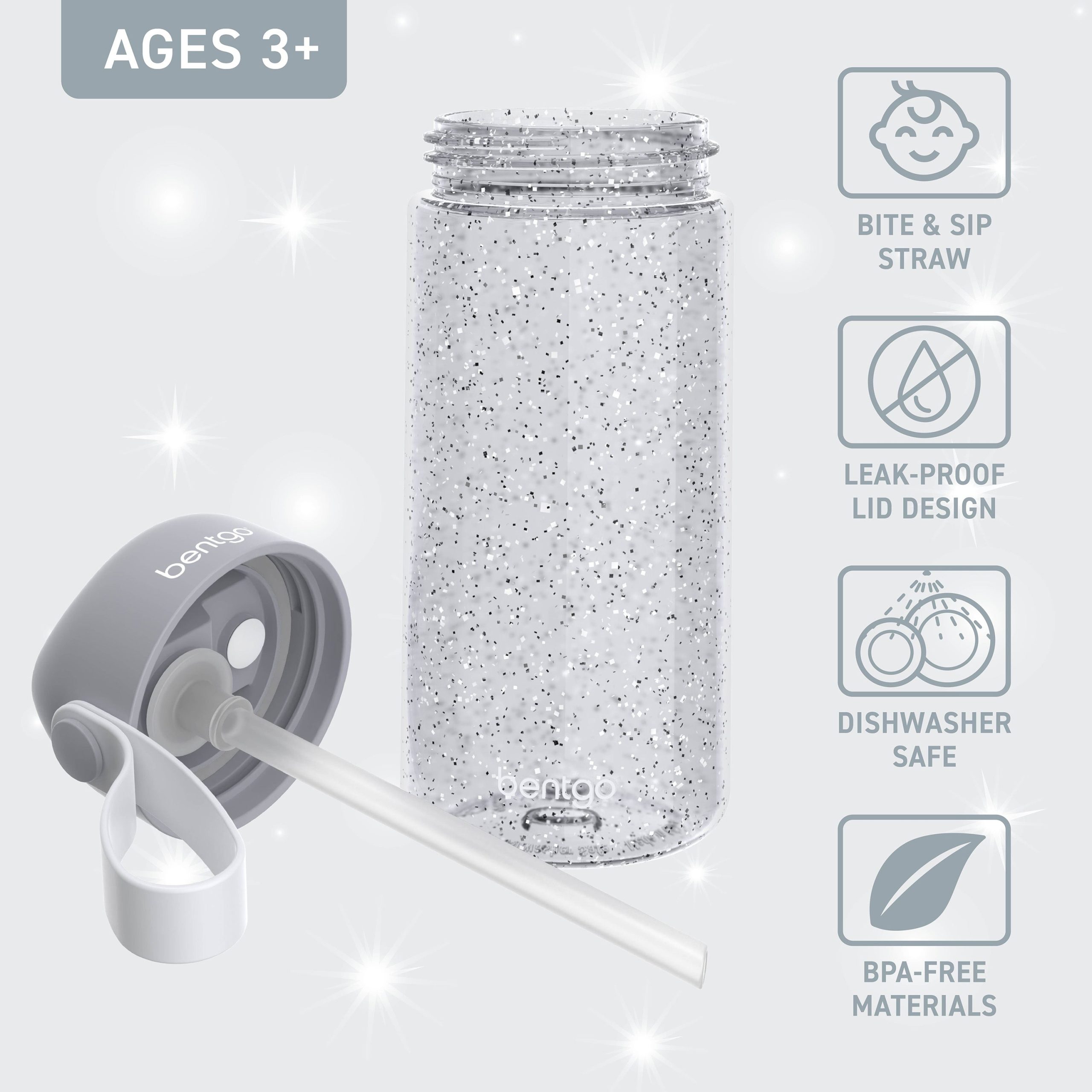 Bentgo Kids Water Bottle (Glitter) - Image 11