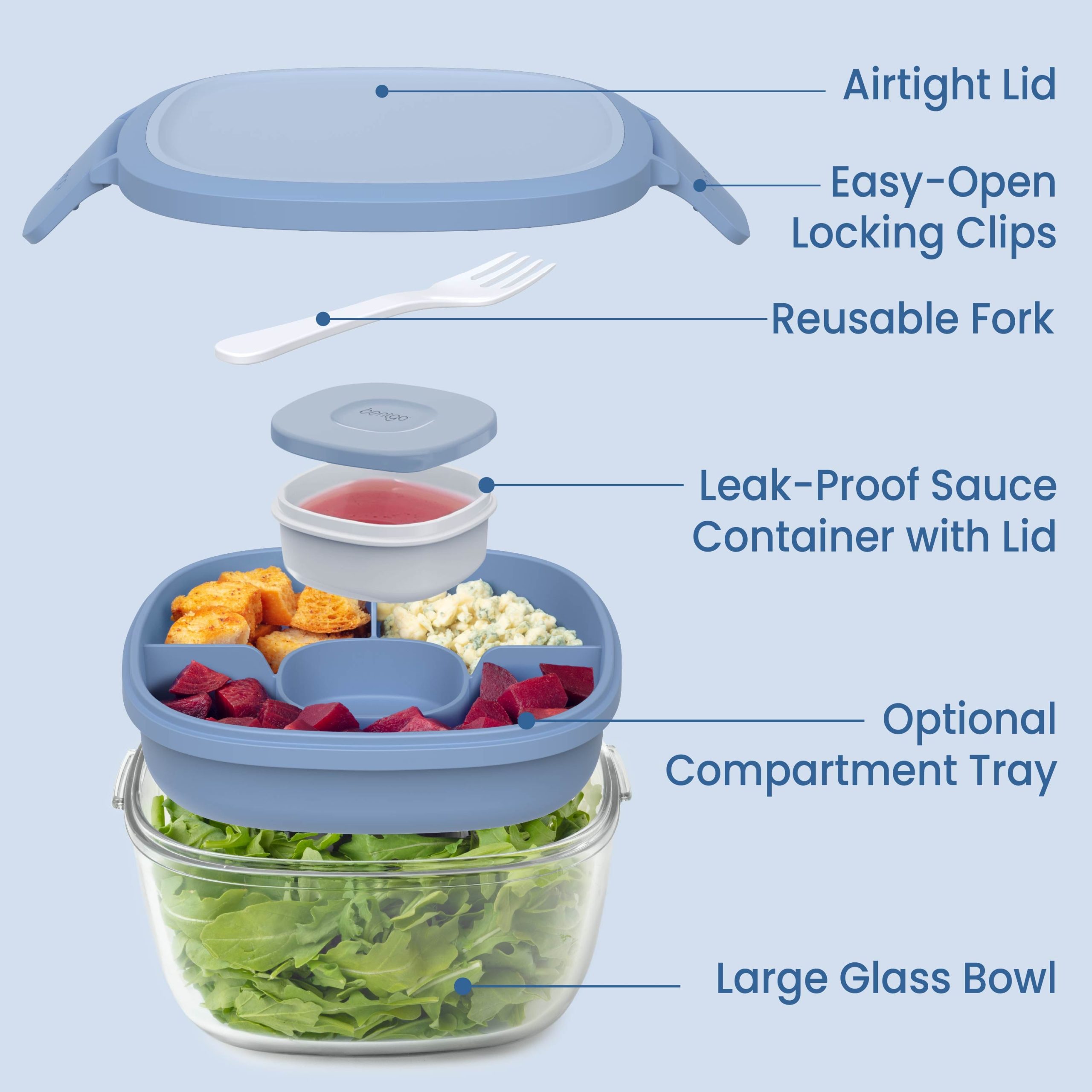 Bentgo Glass Salad Container - Image 26