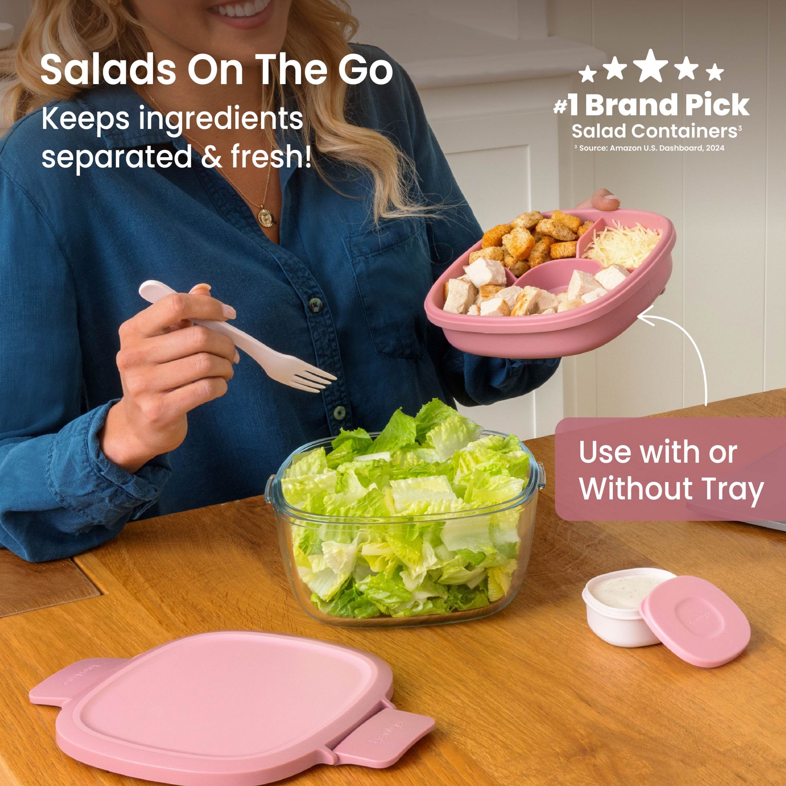 Bentgo Glass Salad Container - Image 2
