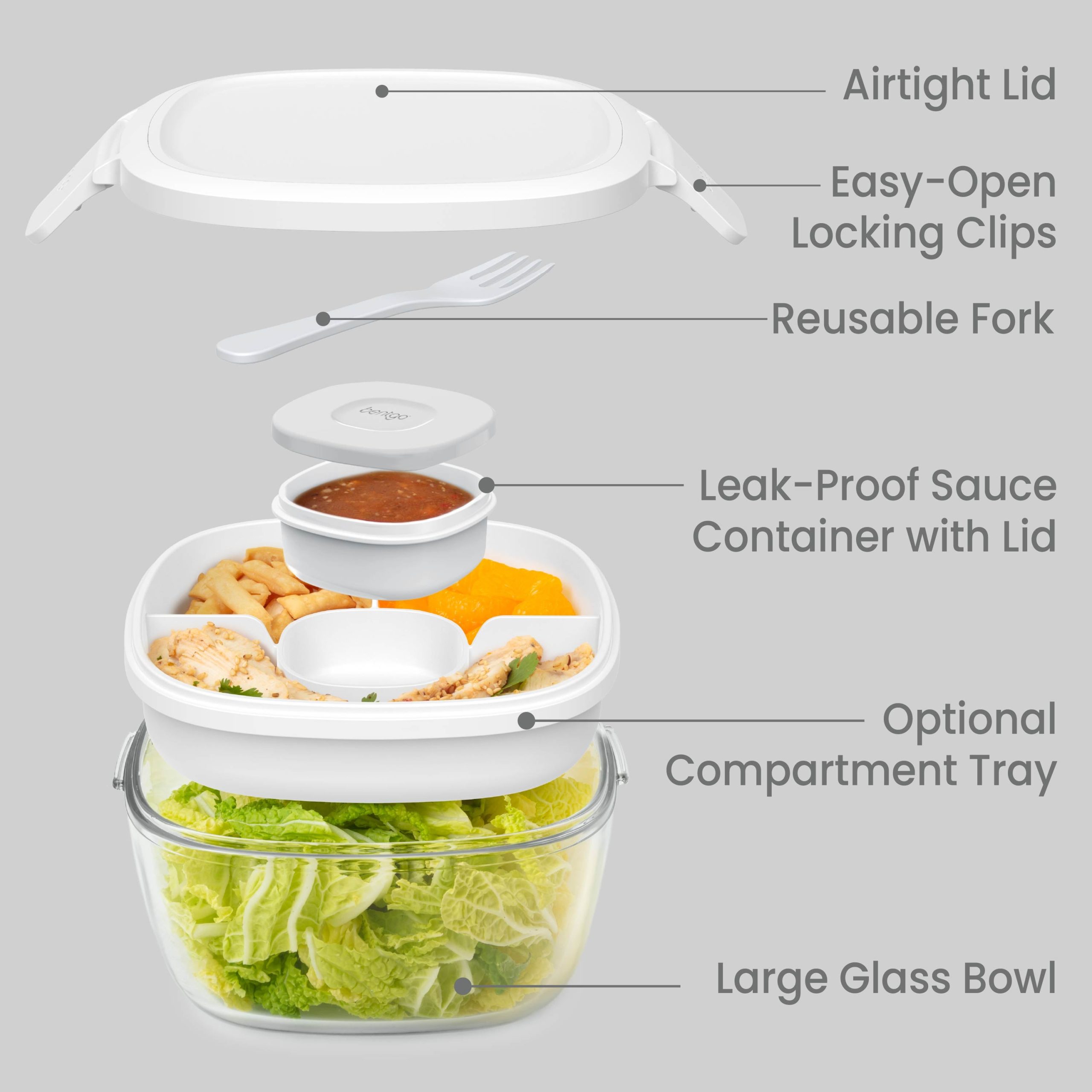 Bentgo Glass Salad Container - Image 12