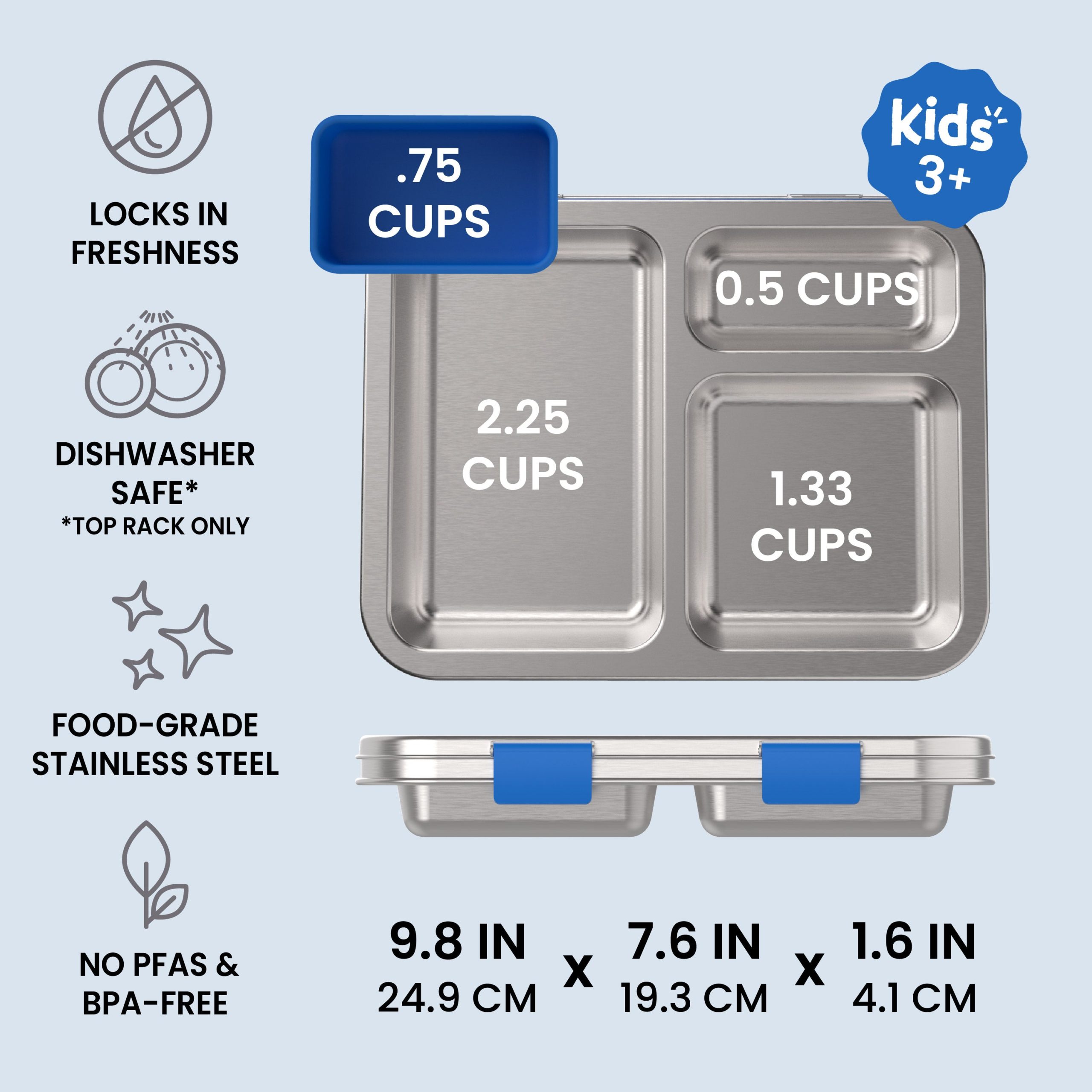 Bentgo Kids Stainless Steel Lunch Box (2-Pack) - Image 3