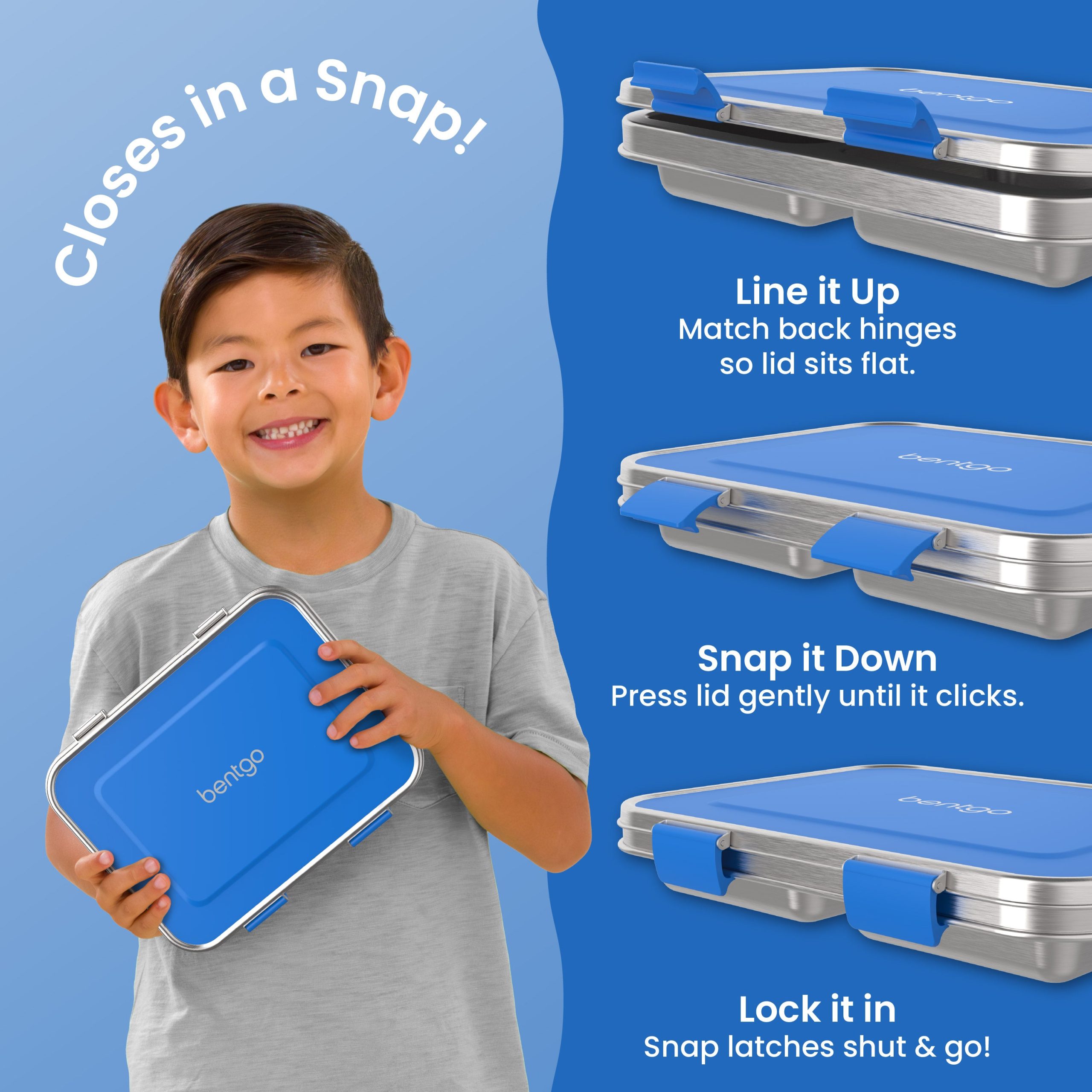 Bentgo Kids Stainless Steel Lunch Box (2-Pack) - Image 4