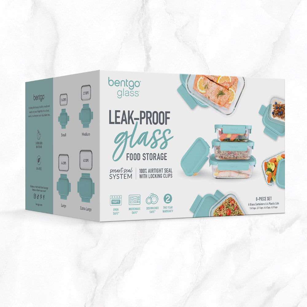 Bentgo Glass Leak-Proof Food Storage Set (8-Piece) - Image 8