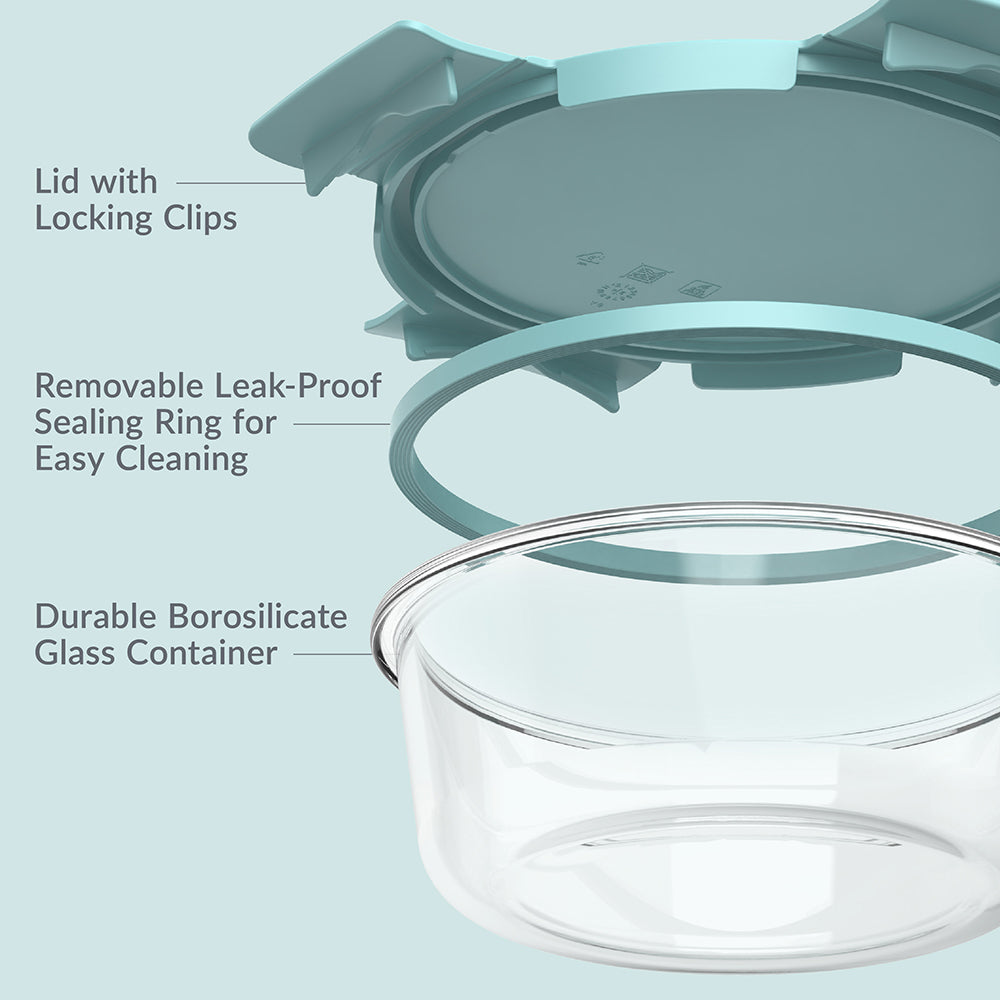 Bentgo Glass Leak-Proof Food Storage Set (14-Piece) - Image 5