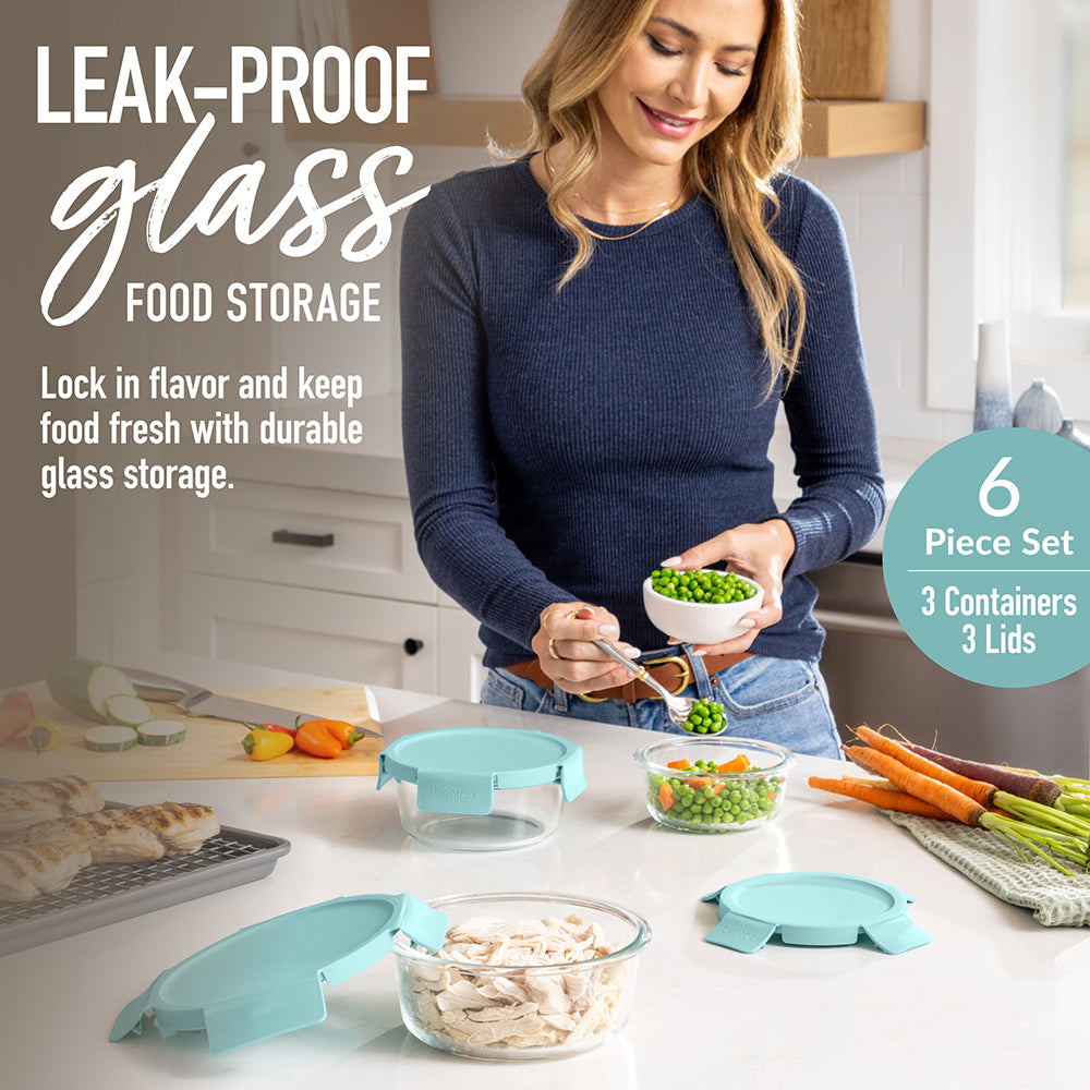 Bentgo Glass Leak-Proof Food Storage Set (6-Piece) - Image 2