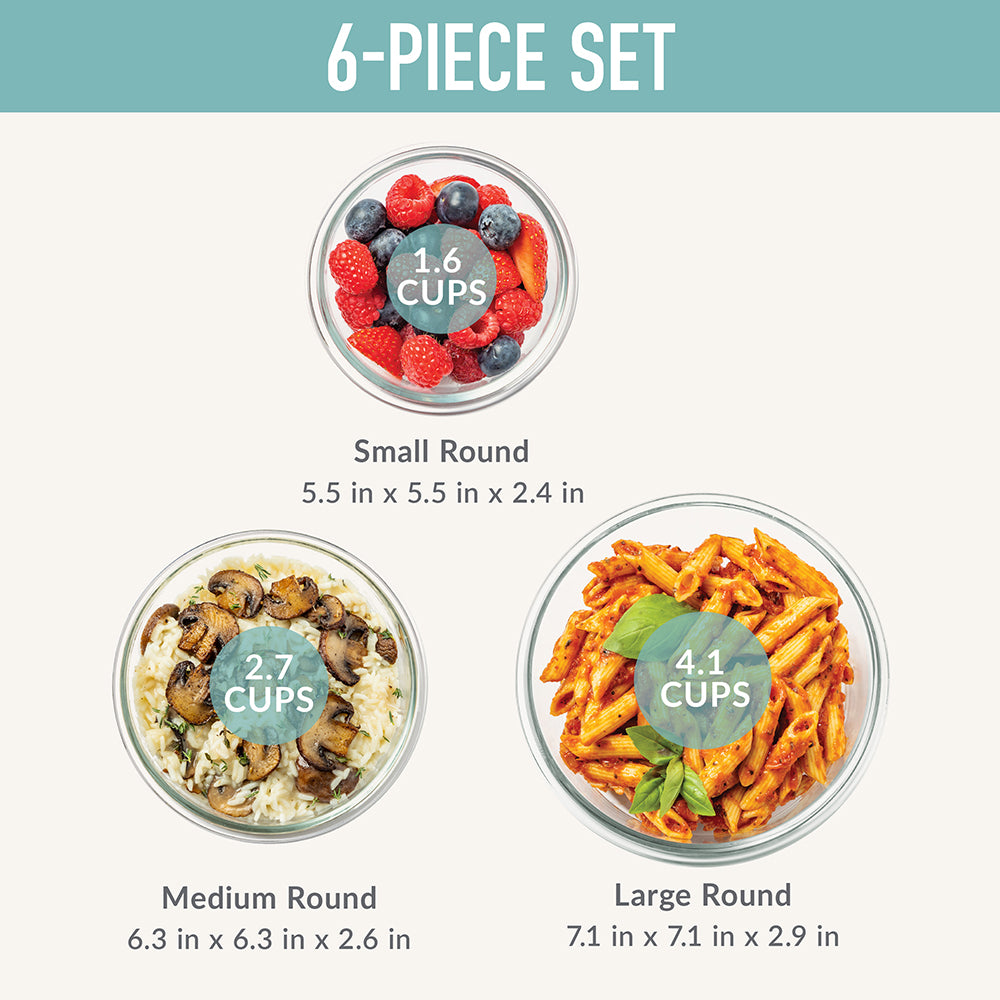 Bentgo Glass Leak-Proof Food Storage Set (6-Piece) - Image 6