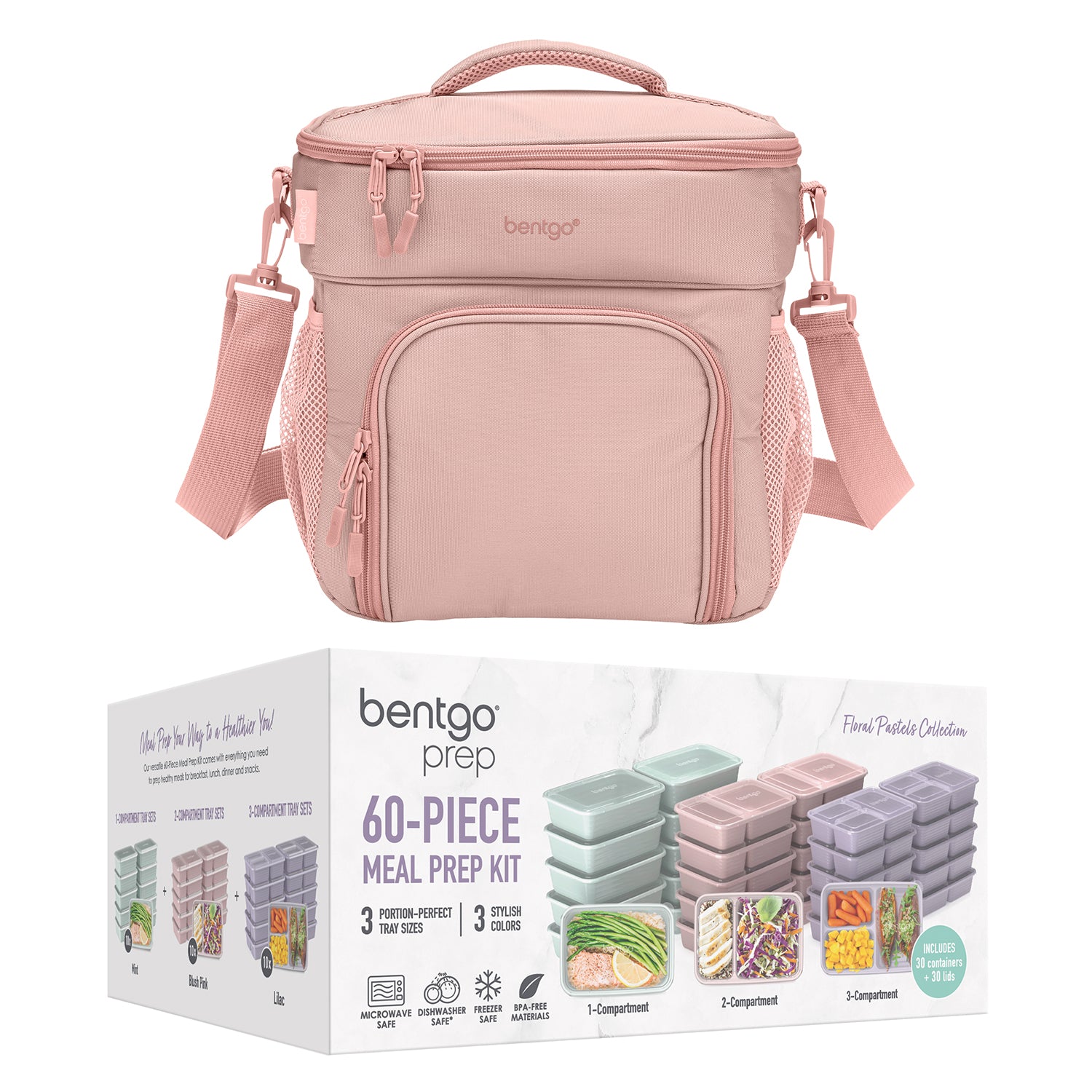Bentgo Prep Deluxe Bag & 60-Piece Meal Prep Container Set - Image 8