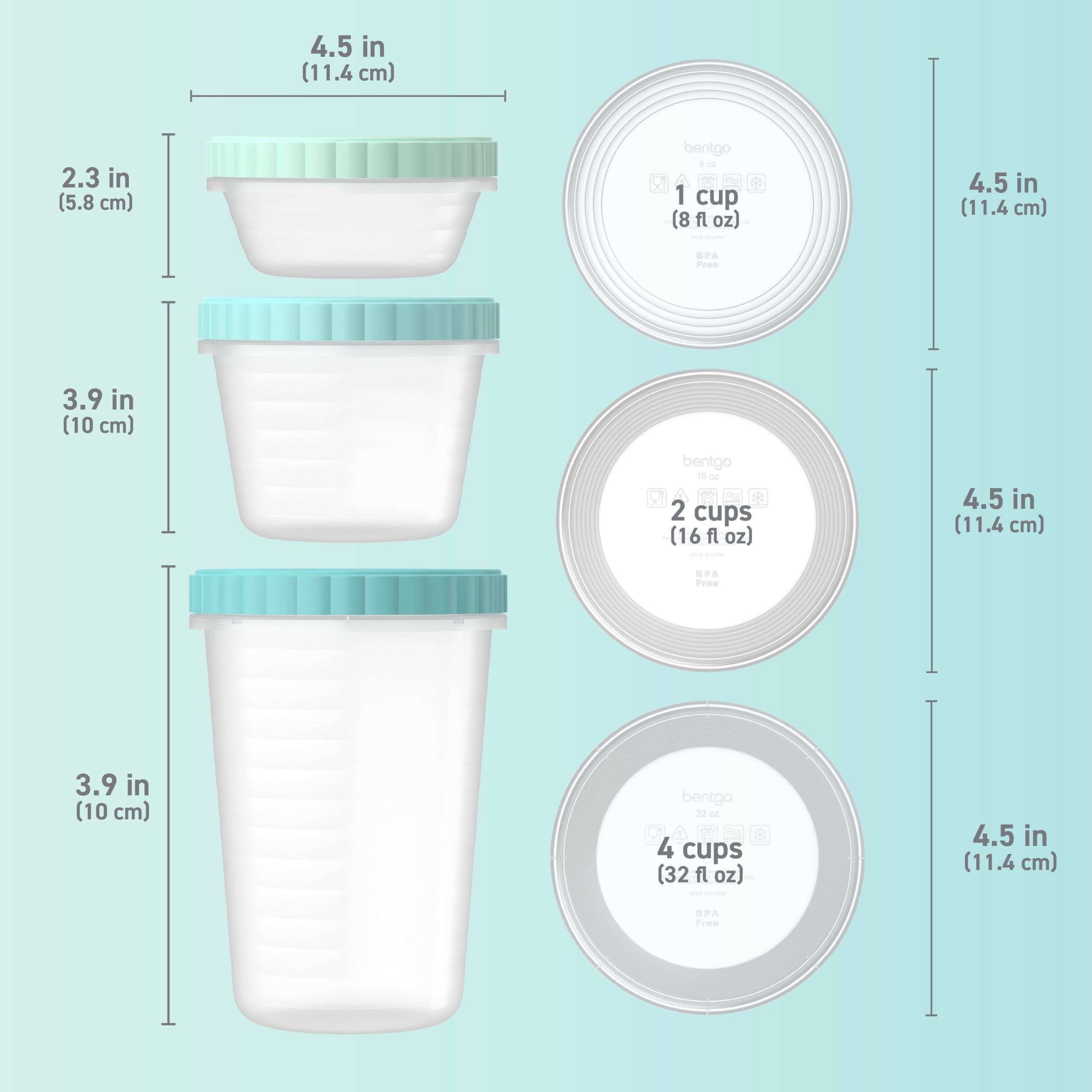 Bentgo Prep Twist-Top Containers (60-Piece) - Image 6