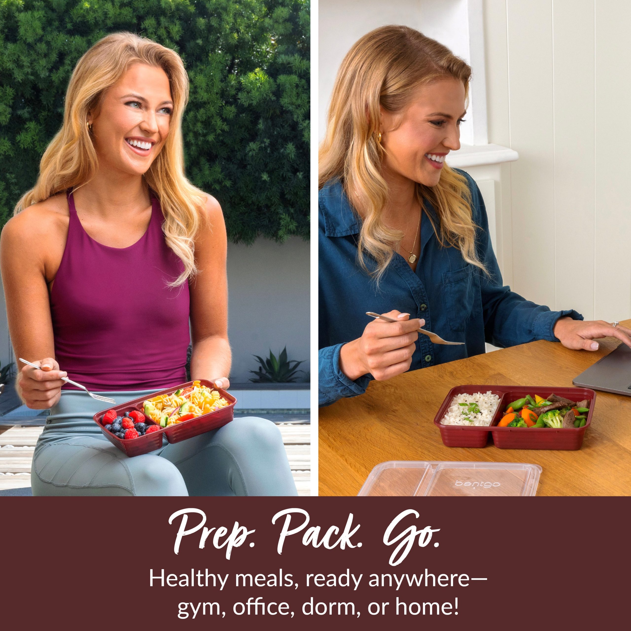 Bentgo Prep 2-Compartment Meal Prep Containers (20-Piece) - Image 11
