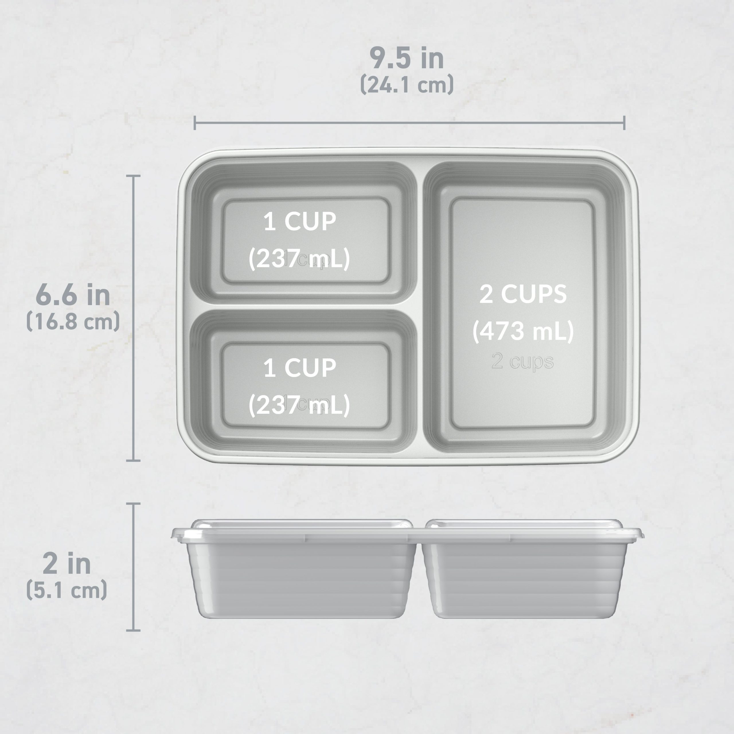 Bentgo Prep 3-Compartment Meal Prep Containers (20-Piece) - Image 23