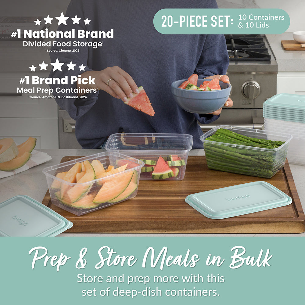 Bentgo Prep 8-Cup Deep-Dish Container (20-Piece Set) - Image 2